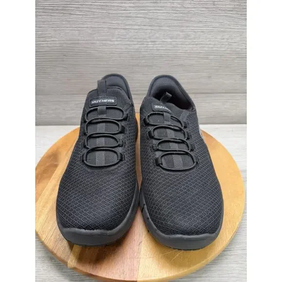 Skechers Men's Summits Colsin Slip Resistant Slip-In Sneaker 200205 BBK Size 10 - Picture 3 of 9